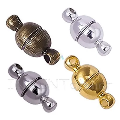 5x Strong Small Oval Magnetic Clasps Connectors For Jewelry Making 11x5mm 324. • £3.99