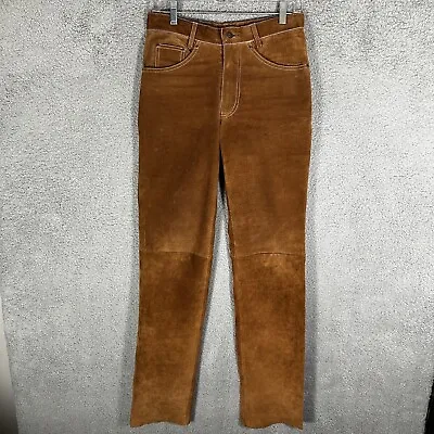 M Julian Wilsons Western Brown Suede Leather Pants Size 28 (28x34) • $44.75