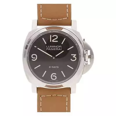 Panerai Luminor Base 8 Days Manual PAM00560 Black – 2020 – Extra Rubber Strap • £4499