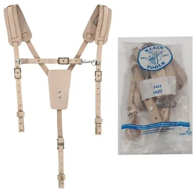 $39.50 • Buy Brand New NOS - Klein 5413 Leather Work Tool Belt Suspenders 
