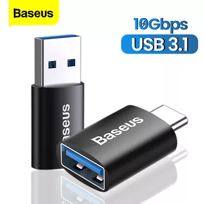 Baseus USB 3.1 OTG Adapter Type C Male To USB-A Converter For Macbook Samsung • $8.99