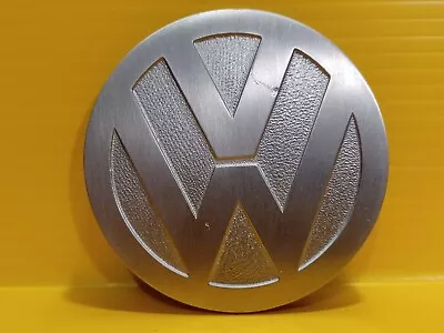 Vintage Volkswagen VW Round  Heavy Metal 3.75  Emblem Sign Dealership Plaque • $19.99