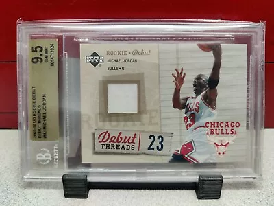 2005 -06 Upper Deck Rookie Debut MICHAEL JORDAN Game Used Jersey BGS 9.5 • $350