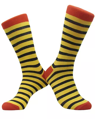 Striped Dress Socks Colorful Socks For Men Patterned Happy Fun Mens Dress Socks  • $6.49