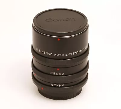 Kenko CFE Car Extension Tube Set (12+20+36mm) For Canon FD • £30.87