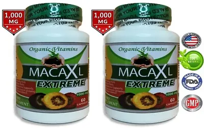 Organic Maca Root Black Red Yellow 120 Capsules Maca Extreme Extract • $15.68