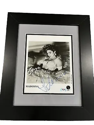 Madonna Like A Virgin SIGNED 8x10 Photo Autograph PSA/DNA COA Framed • $3999.99