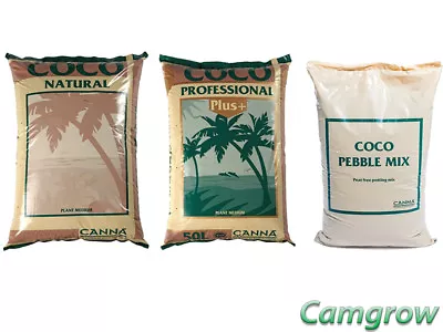 £22.95 • Buy Canna Coco Professional Plus 50L, Coco Natural 50L & Coco Pebble Mix 50L Bags