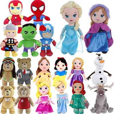 Official Disney Frozen Marvel Princess Plush Soft Cuddly Toy Fun Kids Teddy Bear • £4.99