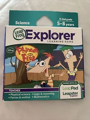 BNIB LeapFrog Phineas And Ferb Explorer Science Learning Game LeapPad Leapster • $28