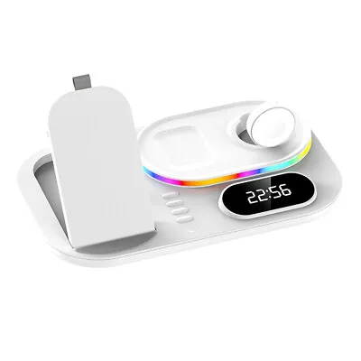 Mobile Phone Alarm Clock Wireless Charger Non- For Slip Charging Docking Station • $69.12