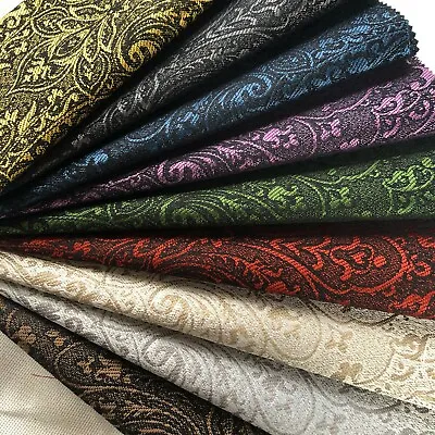 Dark & Bold Damask Upholstery Fabric For Cushions Blinds & Curtains Per Metre • £24.99