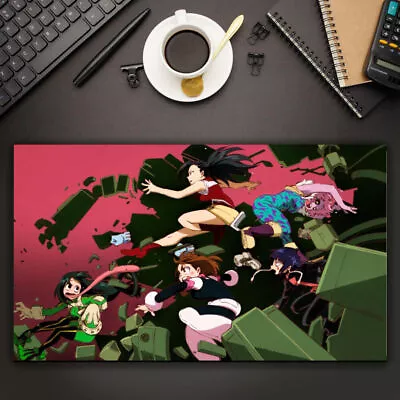 Anime My Hero Academia Ochaco Uraraka Tsuyu Asui Momo Playmat Mat CCG Custom • $32.99