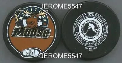 AHL MANITOBA MOOSE 2001-2002 Merger Year PUCK Original Logo - #GL • $19.99