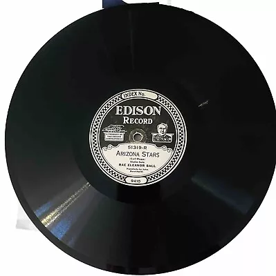 EDISON DIAMOND DISC RECORD 51319 - Rae Eleanor Ball  - Arizona Stars / Arcady • $19.99