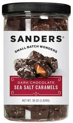 $25.99 • Buy Sanders Small Batch Wonders Dark Chocolate Sea Salt Caramels 36 OUNCE