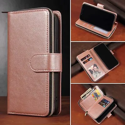 $18.99 • Buy For IPhone 15 14 13 12 11 Plus/Pro/Max XS SE/8/7 Wallet Case Leather Flip Cover