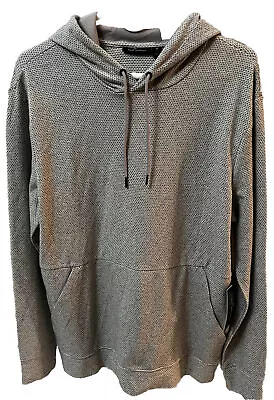 MARC ANTHONY Men’s Size M Slim Fit Gray Hoodie Pullover Long Sleeve Pockets • $14.99