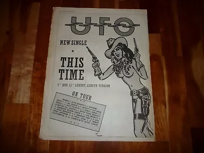 Ufo This Time 1985 Full Page Press Advert Poster Size  37/26cm • $9.94