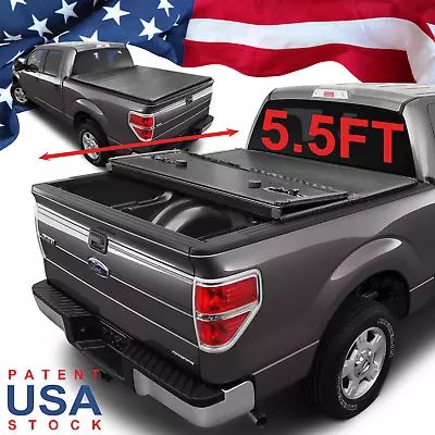 FRP Hard Tri-Fold Bed Tonneau Cover For 2004-2014 F150 2006-14 Mark LT 5.5FT • $409.99