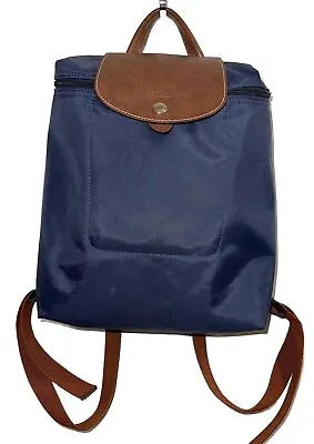 Longchamp Le Pliage Backpack Navy Original Limited VHTF JPN • $64.99