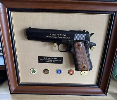 $159.99 • Buy Vintage John Wayne Franklin Mint Armed Forces Commemorative .45 Automatic