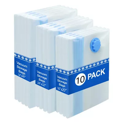 $5.99 • Buy Premium Vacuum Storage Seal Bags For Comforter Blanket Bedding Clothing(1-10pcs)