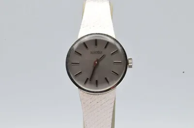 Roamer Searock Hand Wound Women's Watch 28MM 925 Silver Vintage Wrist Watch • $591.57