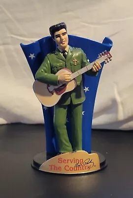 Elvis Presley Serving The Country~  Figurine ~ 4 1/2 Inches - Mint • $6