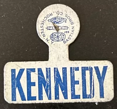 John F Kennedy JFK Presidential Political Bendable Button Pin 1960s • $5.99