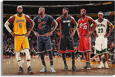 $19.90 • Buy LeBron James Poster Canvas Wall Art Fan Room Decor Art Gift Collection