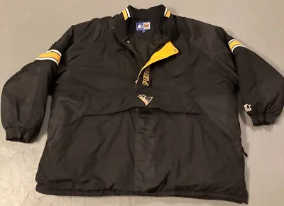 Vtg Starter Pittsburgh Penguins 5XL Puffer Jacket Coat----5XL!!! • $225