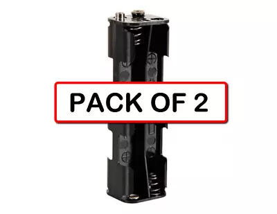 (PACK OF 2) VELLEMAN BH382 BATTERY HOLDER FOR 8 X AA CELL (WITH SNAP TERMINALS) • $8.99