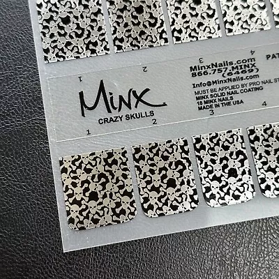 Minx Professional Nail Wraps - Crazy Skulls • £15