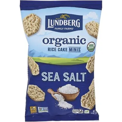 Lundberg Family Farms Organic Rice Cake Minis - Sea Salt 5 Oz Pkg • $9.26