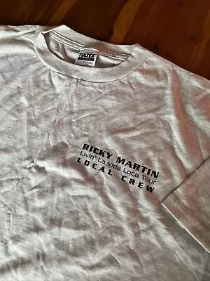 Vintage 1999 Ricky Martin Livin La Vida Loca Crew Tour Shirt • $35