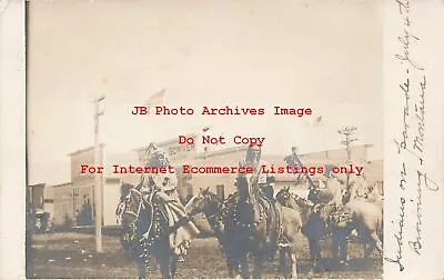 Native American Indians RPPC July 4th Parade In Browning MontanaFamily MT DPO • $79.99