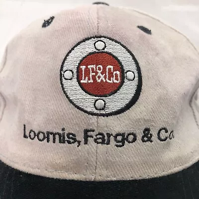 Loomis Fargo & Co Ebroidered Logo Mens Brown Wide Brim Adj Strapback Cap Hat • $10.95