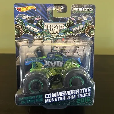 RARE Hot Wheels Monster Jam World Finals Truck 2016  1 Of 2500 Produced 🔥 🔥 • $64.99