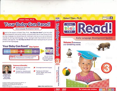 Your Baby Can Read-2009-Volume 3-Early Development System-Baby YBCR-DVD • £18.58