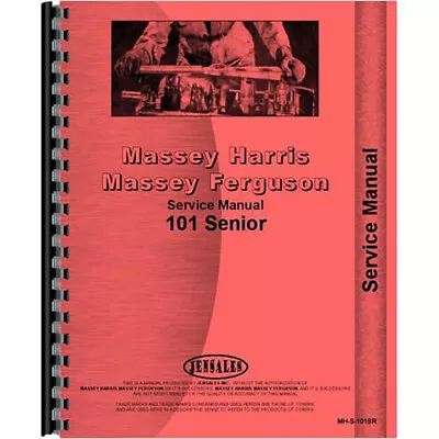 Fits Massey Harris 101 SR Tractor Service Manual • $24.93