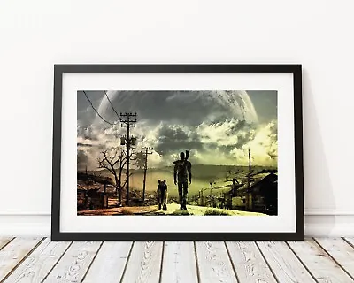 Fallout Dog  Photo Paper Poster Excellent Frame NOT Included All Sizes XXL • £8