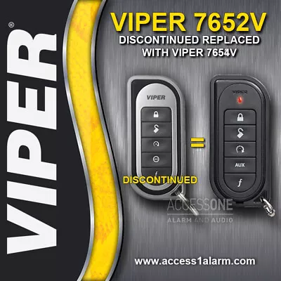 Viper 7652V 1-Way 5-Button Remote Control Transmitter 7654V For 5702V / 5901 • $65.99