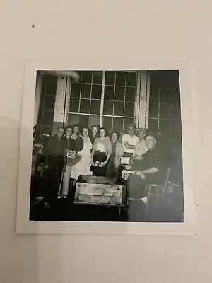 Vintage C.1960 Black And White Photograph Company Christmas Party O • $10