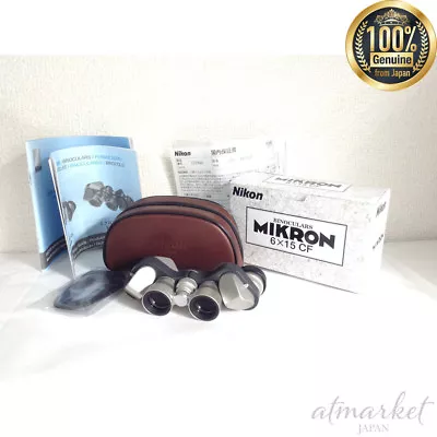 Nikon Binoculars MIKRON 6 X 15 M CF Porro Prism Made In Japan • $246