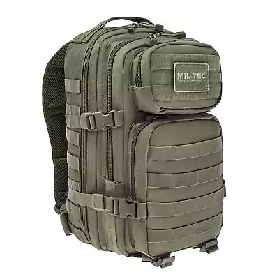 MIL-TEC U.S. Assault Style Tactical Backpack 20L Hiking Outdoor Daypack Olive • $55.40