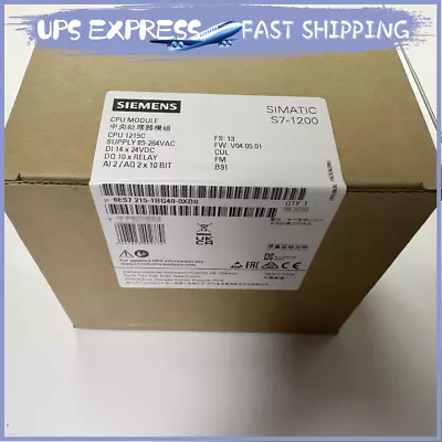 Siemens 6ES7215-1BG40-0XB0 6ES7215-1BG40-0XB0 CPU Module Brand New With Box GN • $469.99