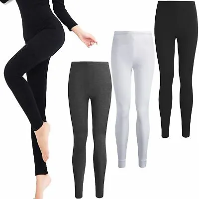 £7.99 • Buy Womens Ladies Thermal Long Johns Underwear Winter Ski Leggings Bottom Trousers