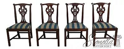 L61731EC: Set Of 4 HENKEL HARRIS Model 101 Mahogany Dining Room Chairs • $2195