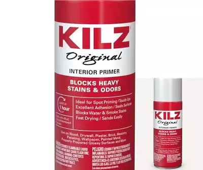 White Interior Primer Sealer & Stain Blocker Kilz Original 13 Oz Aerosol Spray • $13.50